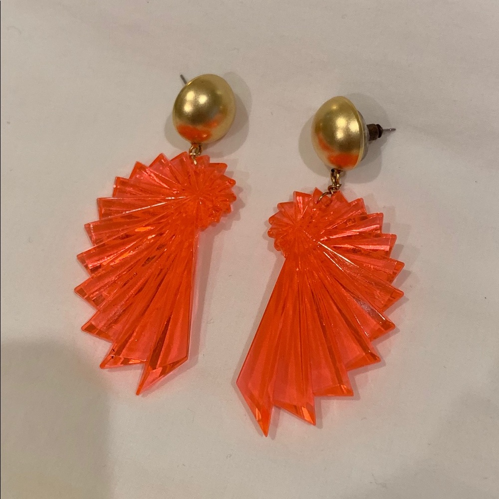 Yochi NY Neon Lucite Deco Earrings - NWOT